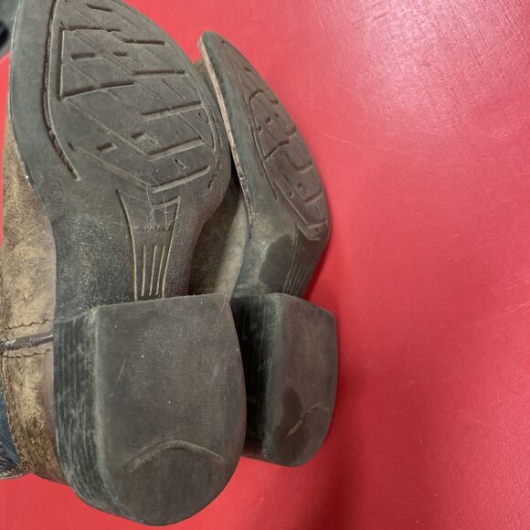 Ariat Cowboy Boots Toddler Size 8 Leather Blue - Picture 7 of 8